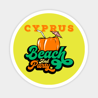 Cyprus beach and party Magnet